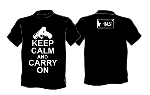 Keep Calm and Carry On Pistol Shirt